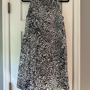 NWT Lilly Pulitzer Jackie Silk Dress Onyx Home Slice Size Small